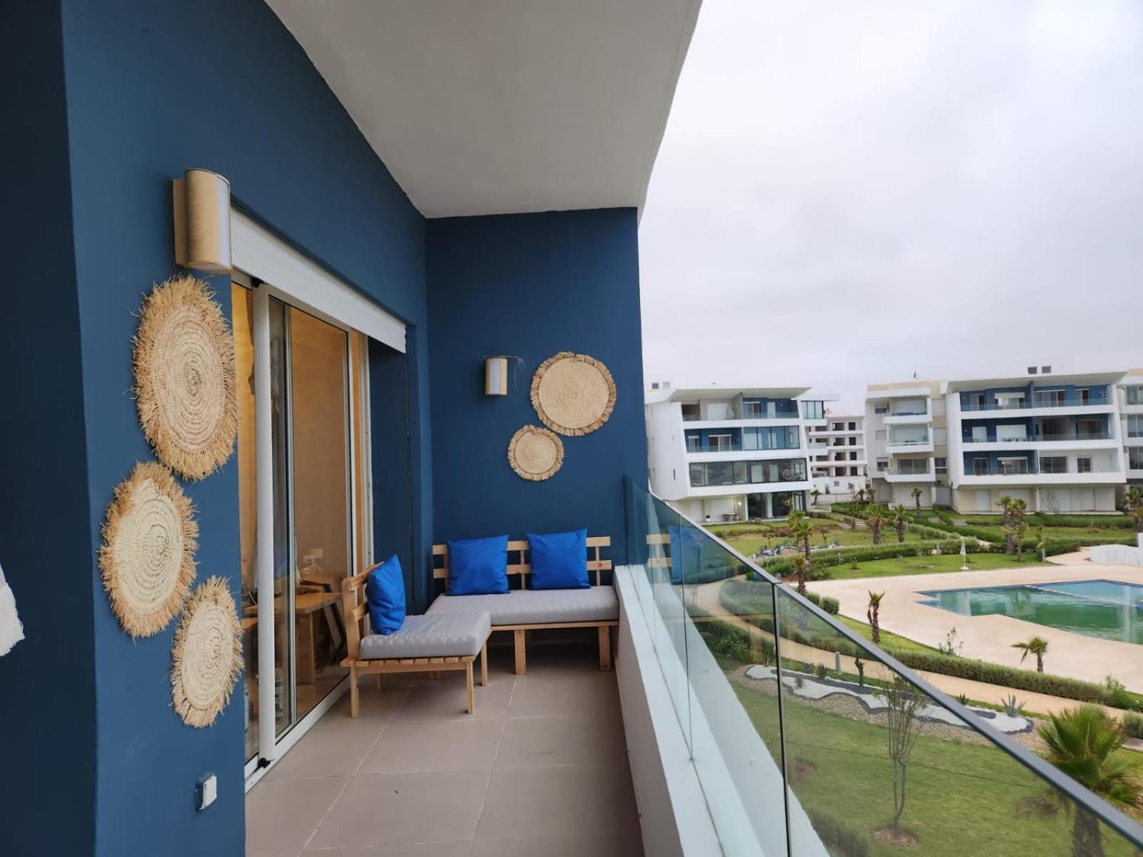 Sidi Rahal Blue View, Beachfront Wide Seaview With Pool Экстерьер фото