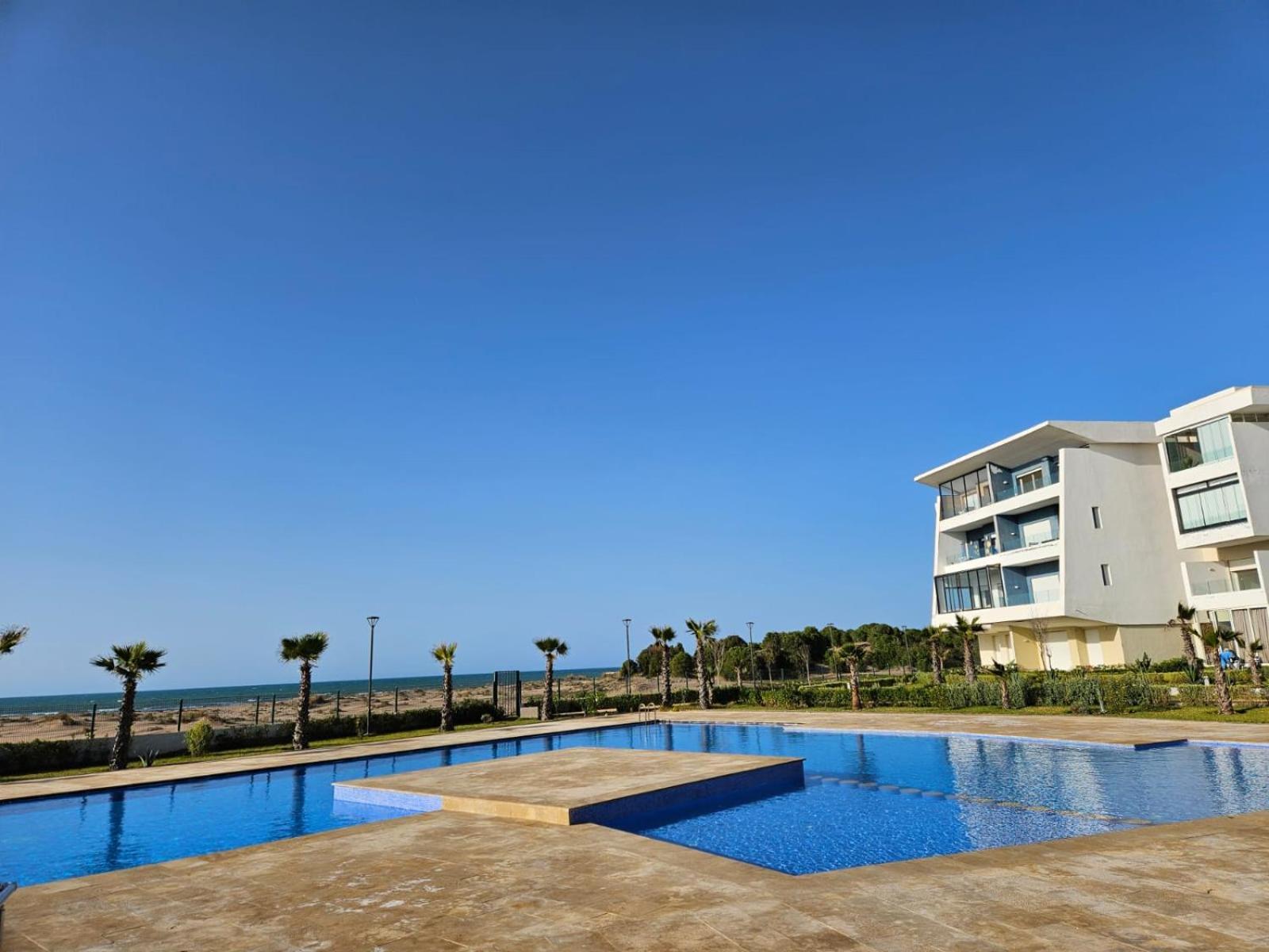 Sidi Rahal Blue View, Beachfront Wide Seaview With Pool Экстерьер фото
